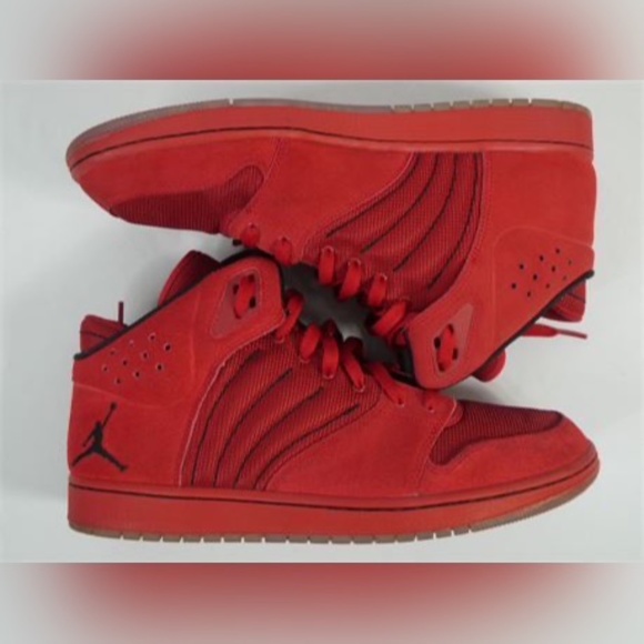 Nike Jordan 1 Flight 4 Premium Red Suede Shoes main image 5